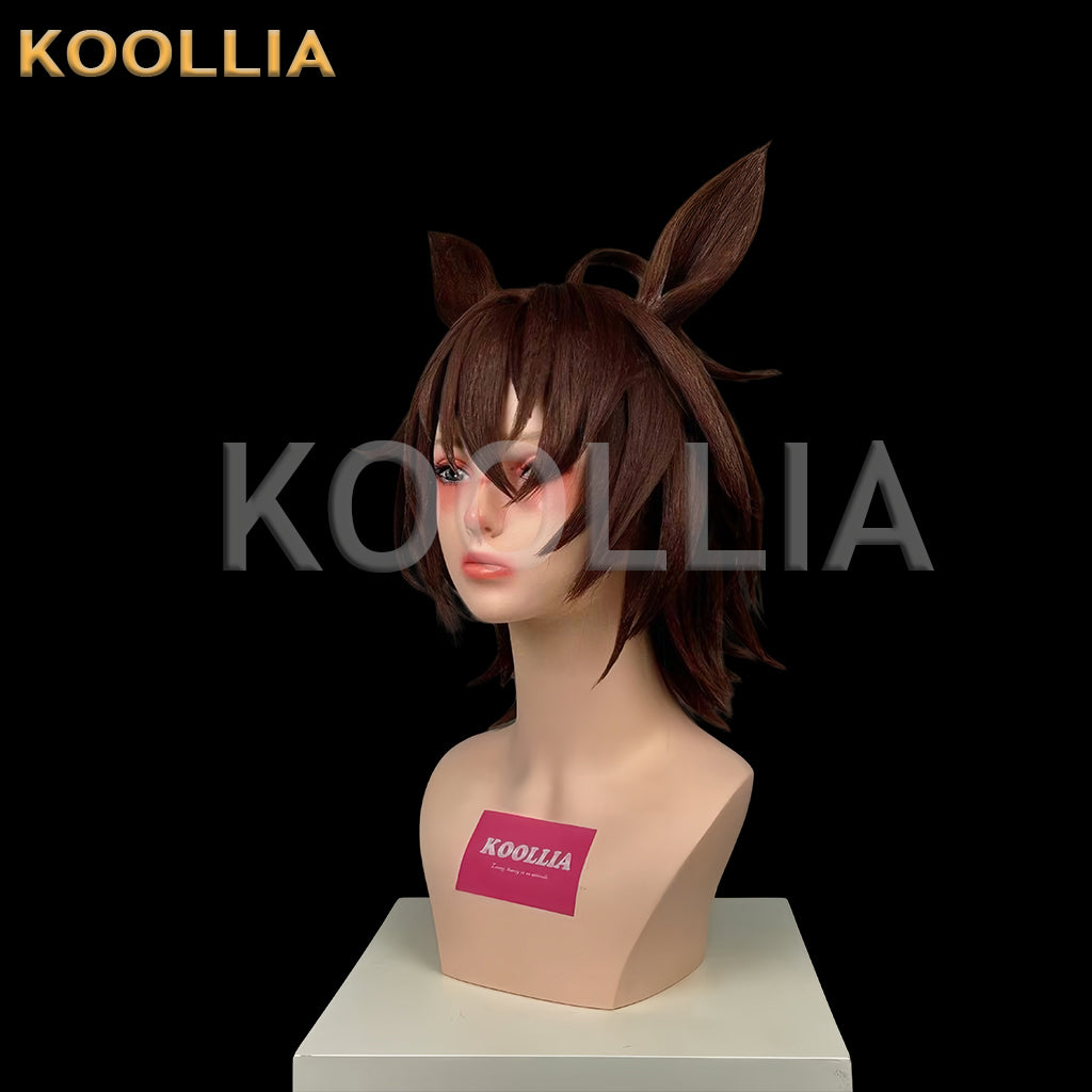 Umamusume: Pretty Derby Agnes Tachyon Short Brown Hair Styled Basic Wig