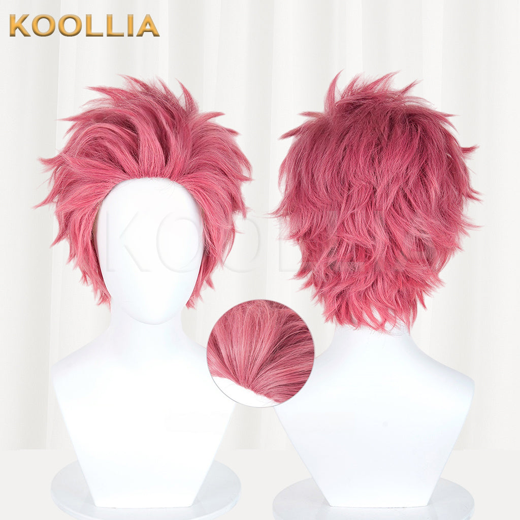Demon Slayer Akaza Short Pink Hair Basic Wig