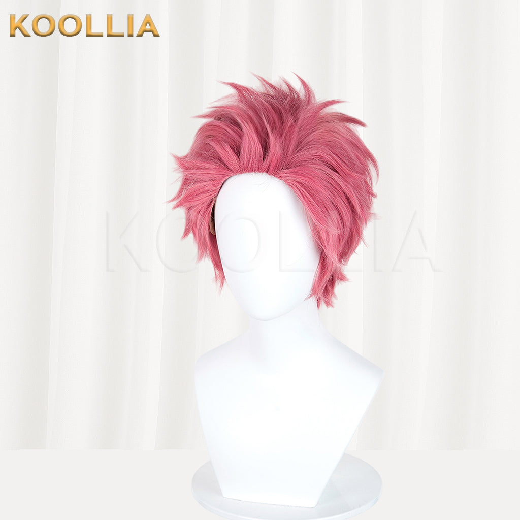 Demon Slayer Akaza Short Pink Hair Basic Wig