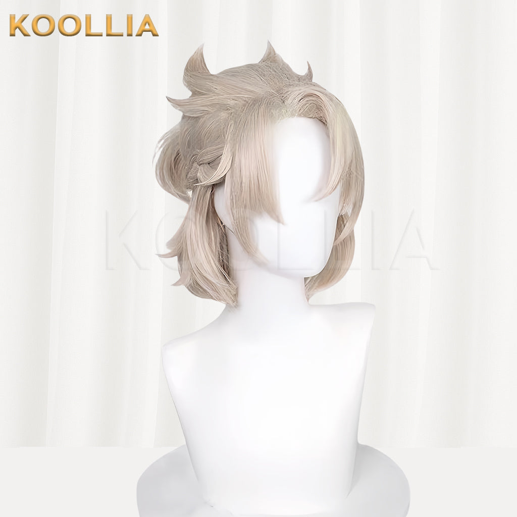 Genshin Impact Albedo Short Silver Hair Basic Wig