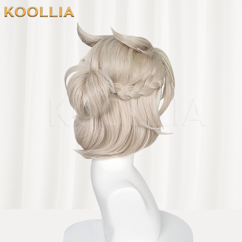 Genshin Impact Albedo Short Silver Hair Basic Wig