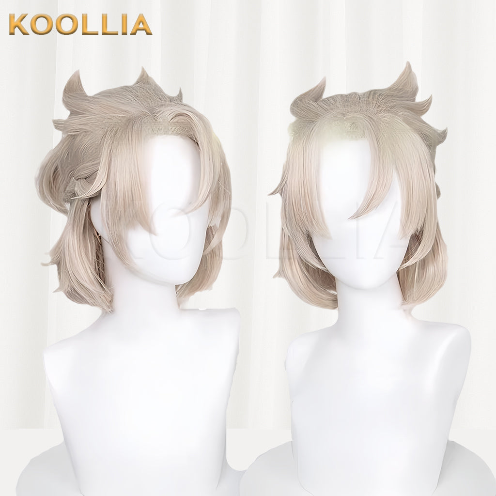 Genshin Impact Albedo Short Silver Hair Basic Wig