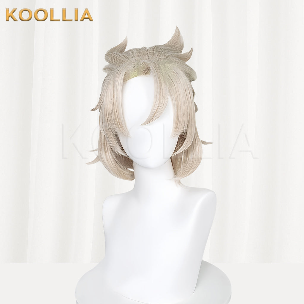 Genshin Impact Albedo Short Silver Hair Basic Wig