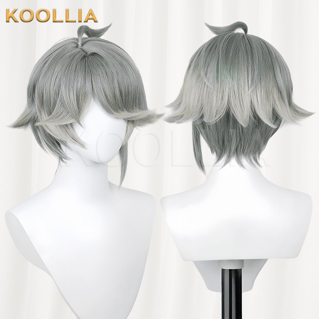 Genshin Impact Alhaitham Short Green Hair Basic Wig