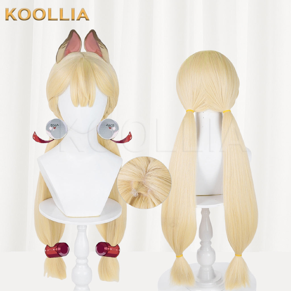 Zenless Zone Zero Alice Thymefield Long Blonde Hair Basic Wig