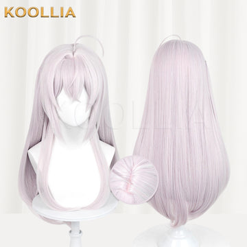 Multi-angle display of Alya Sometimes Hides Her Feelings in Russian Alisa Mikhailovna Kujō long white hair basic wig