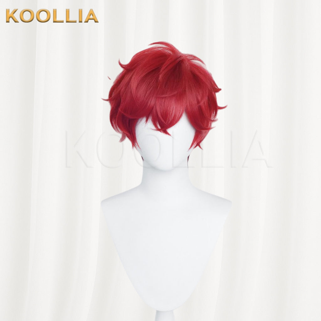 Ensemble Stars Amagi Hiiro Short Red Hair Basic Wig