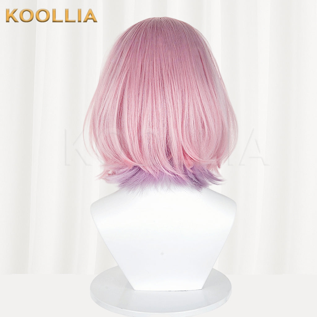 There's No Freaking Way I'll be Your Lover!... Amaori Renako Short Pink Hair Styled Basic Wig
