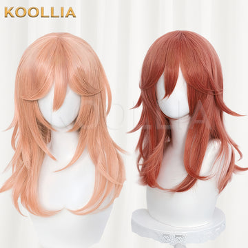 Chainsaw Man Angel Devil Long Light Peach/Auburn Red Hair Basic Wig - KOOLLIA