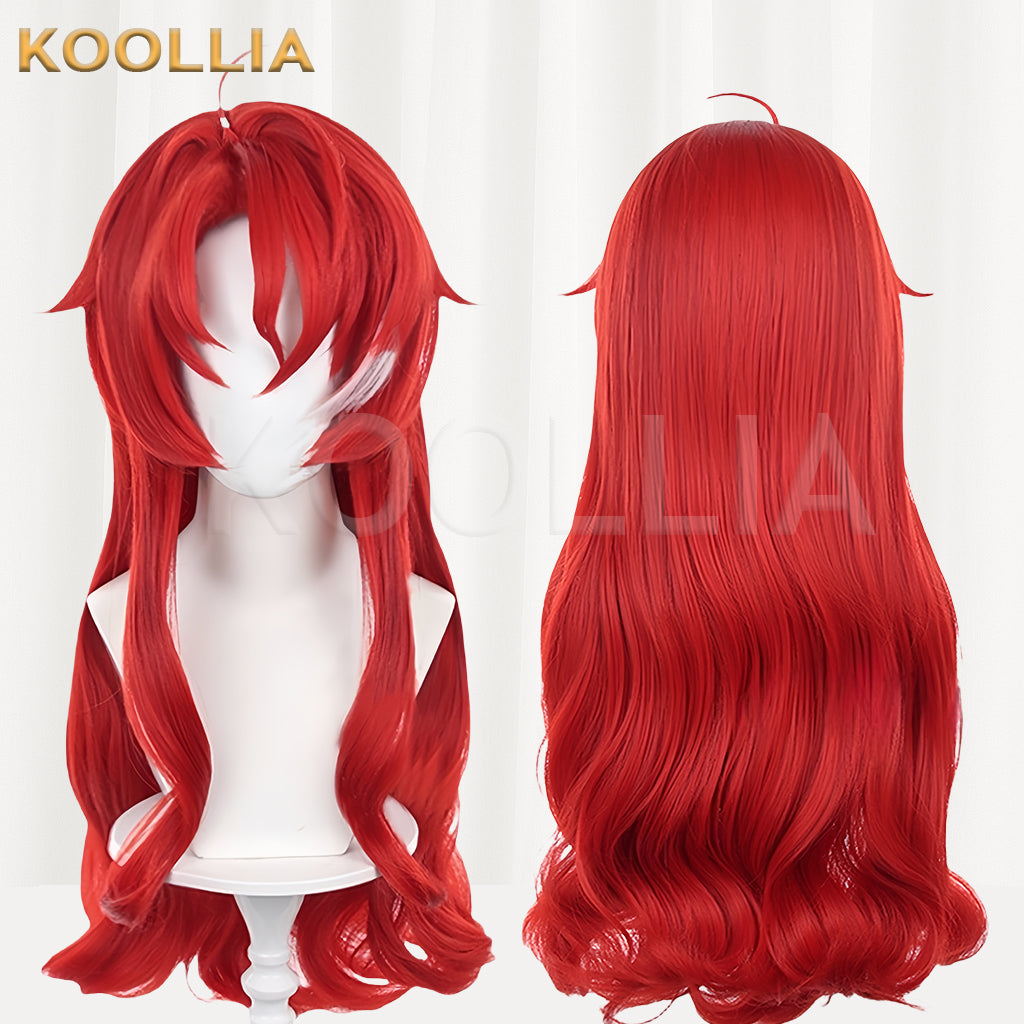 Honkai: Star Rail Argenti Long Red Hair Basic Wig