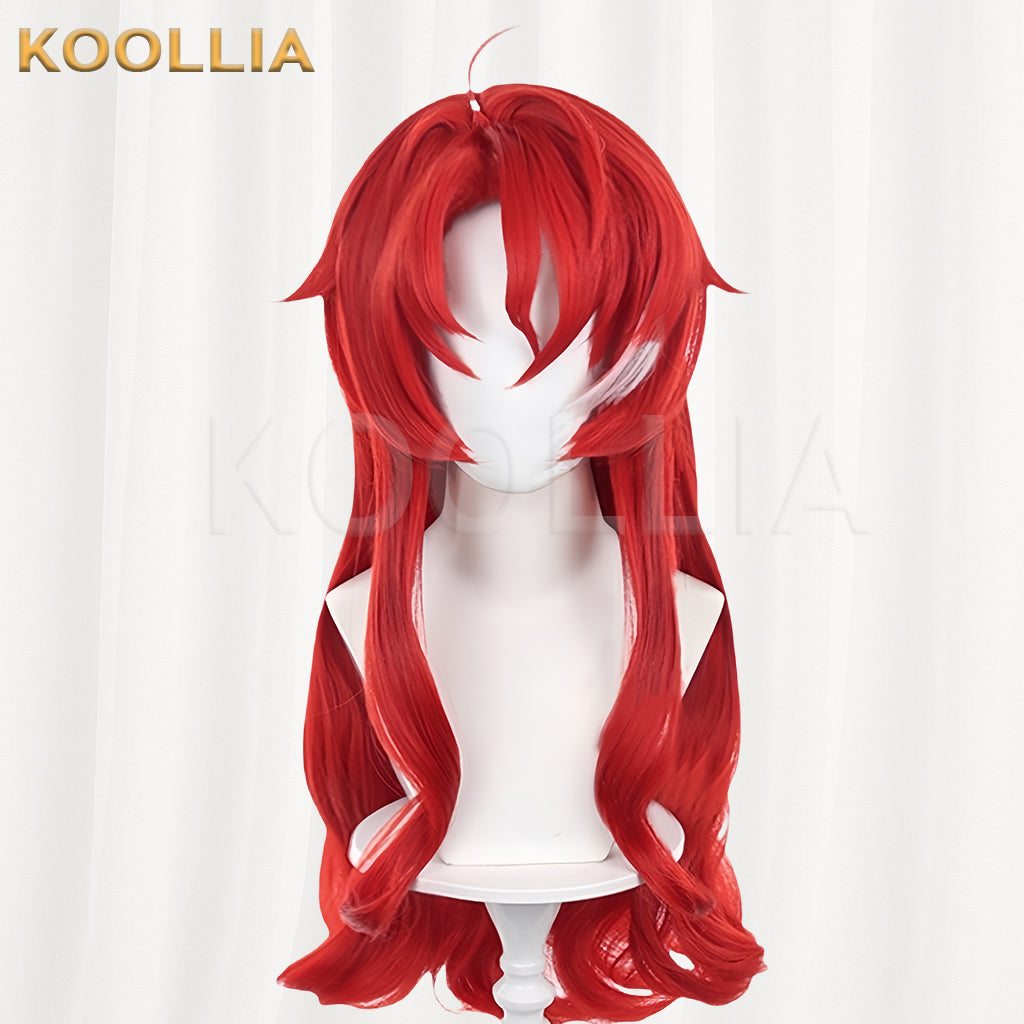 Honkai: Star Rail Argenti Long Red Hair Basic Wig