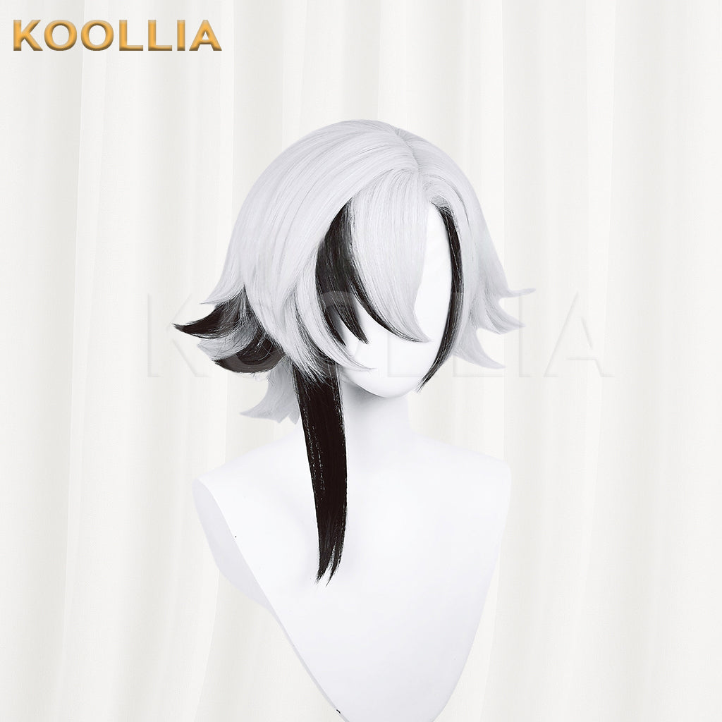 Genshin Impact Arlecchino Short/Long Mix Hair Basic Wig