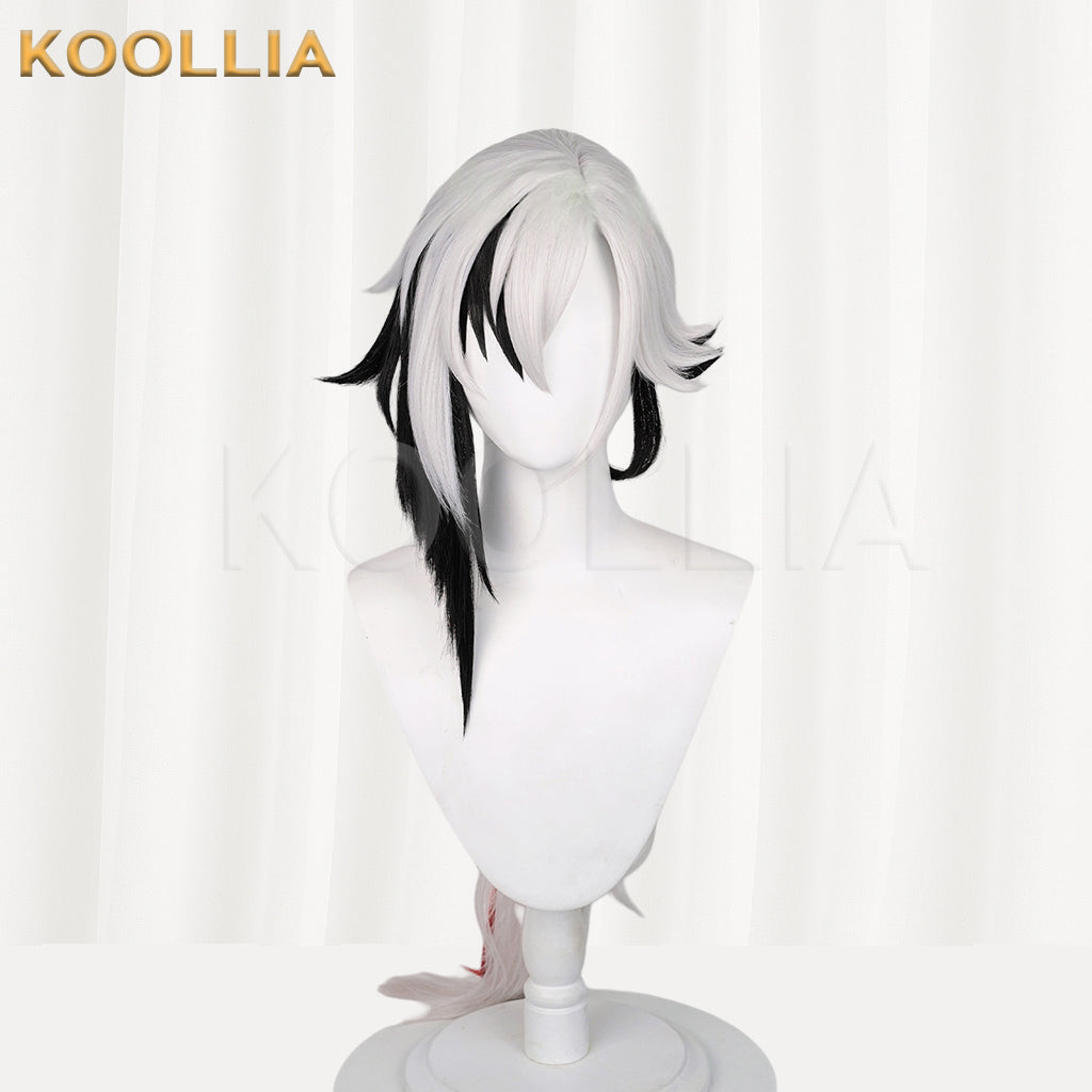Genshin Impact Arlecchino Short/Long Mix Hair Basic Wig
