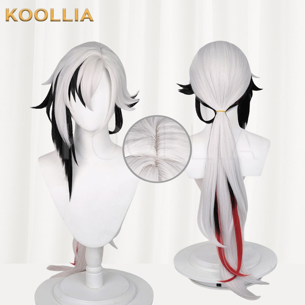 Genshin Impact Arlecchino Short/Long Mix Hair Basic Wig