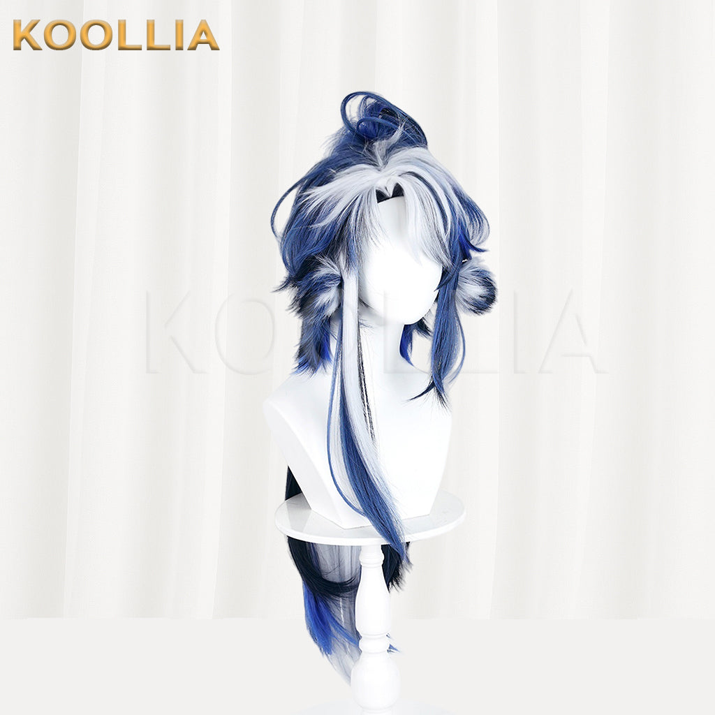 Arknights Astgenne the Lightchaser Long Blue White Hair Basic Wig