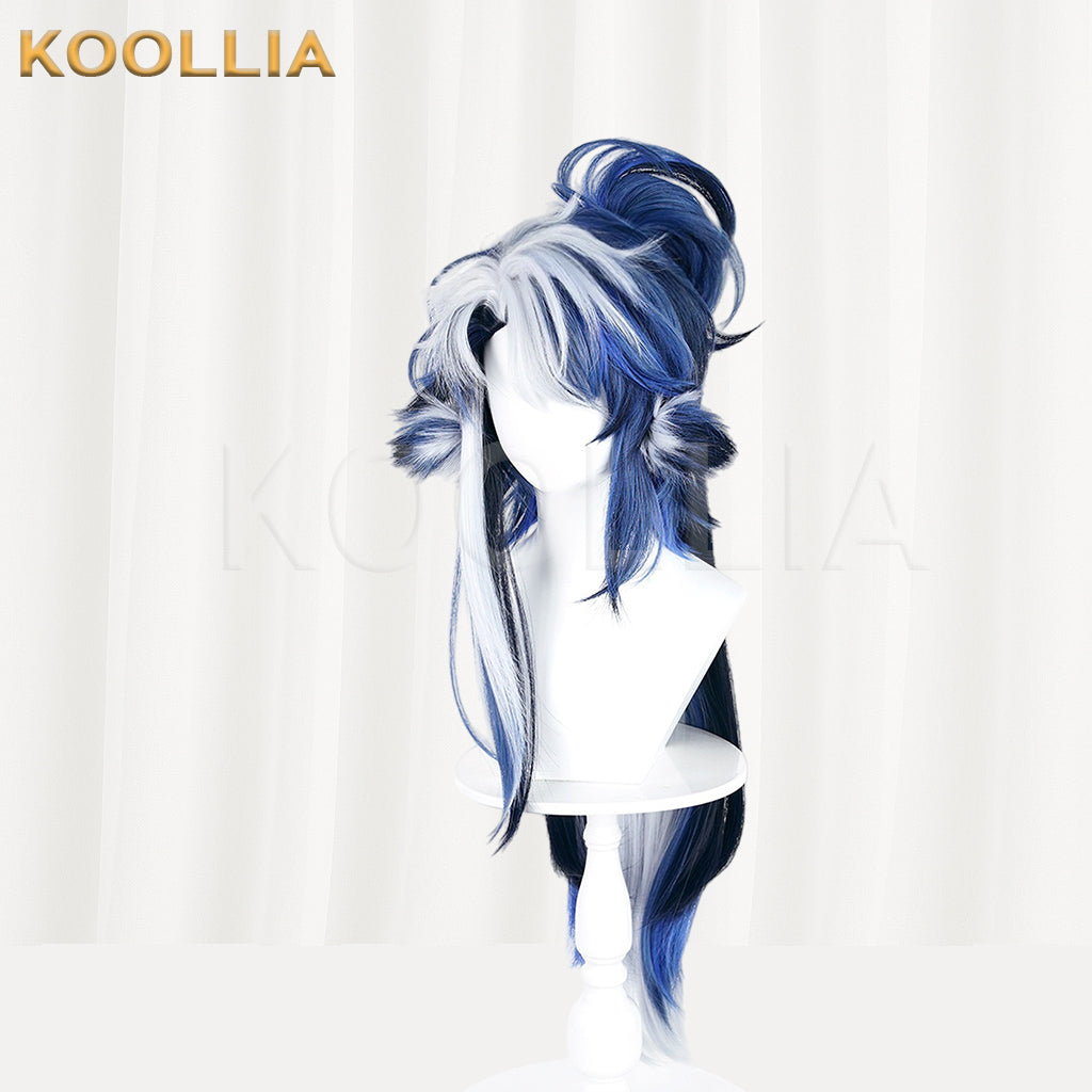 Arknights Astgenne the Lightchaser Long Blue White Hair Basic Wig