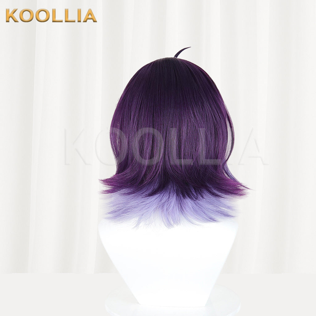 Chrono Kaguya Ayaha Sakayori Short Purple Hair Basic Wig