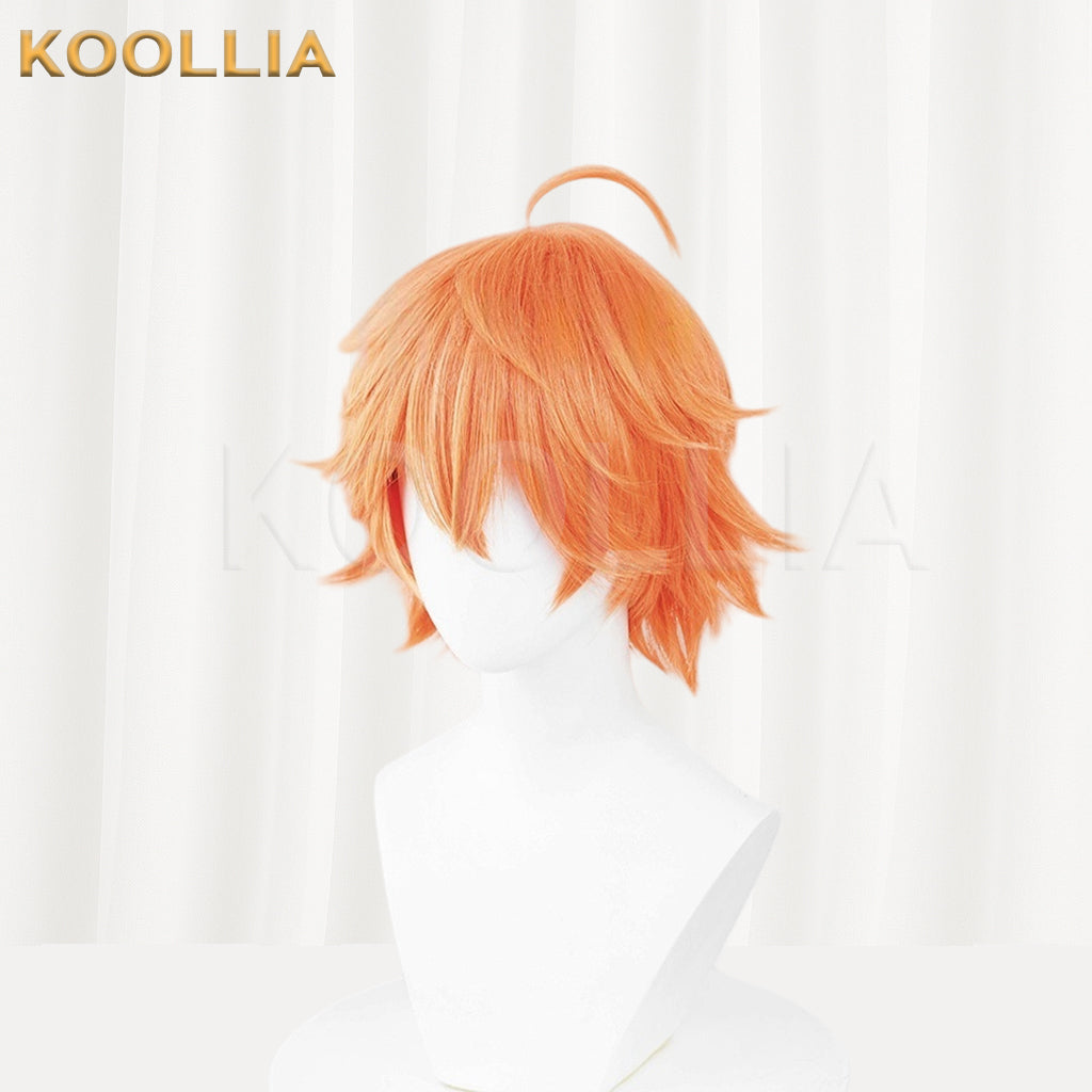 Honor of Kings Baili Xuance Short Orange Hair Basic Wig