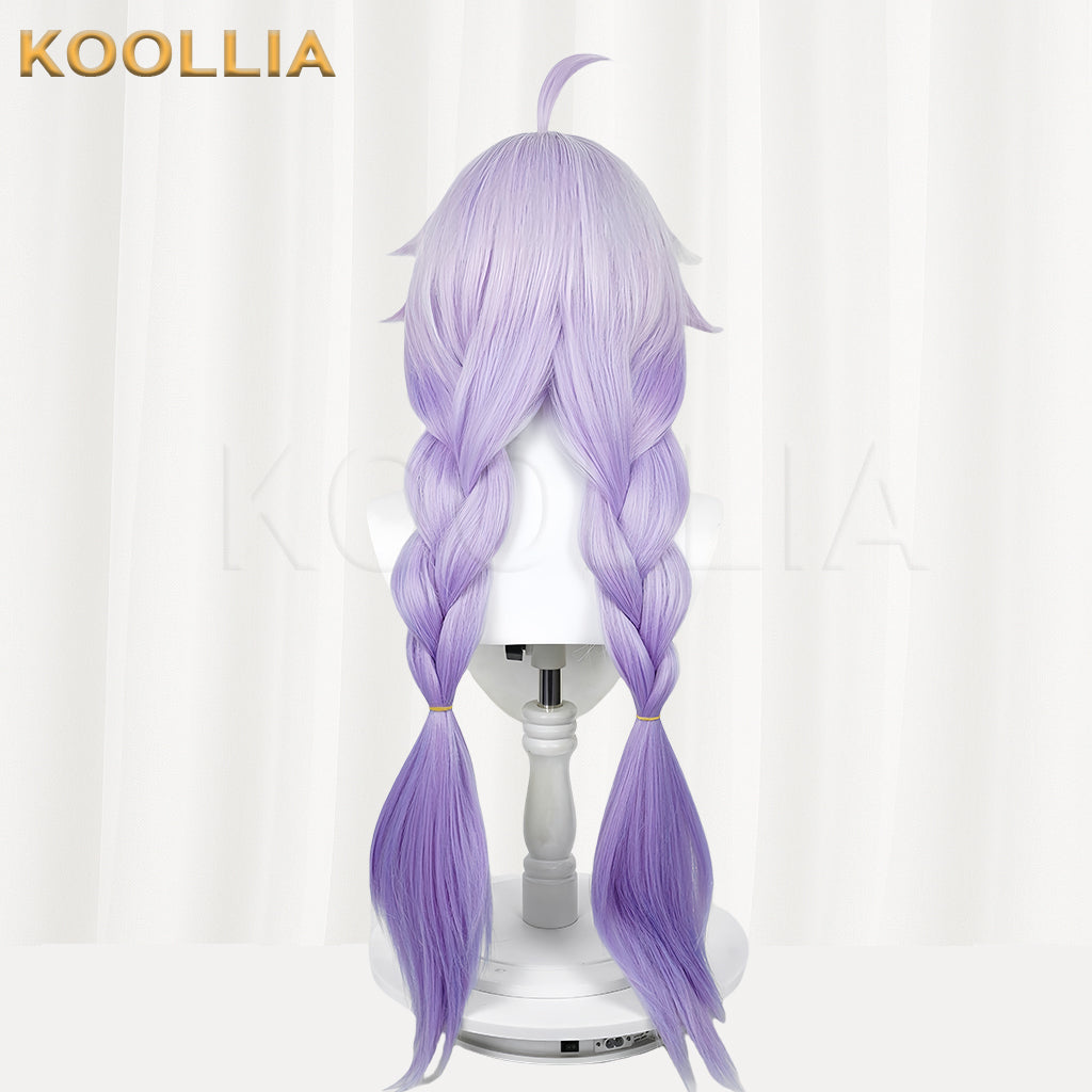 Honkai: Star Rail Bailu Long Purple Hair Basic Wig