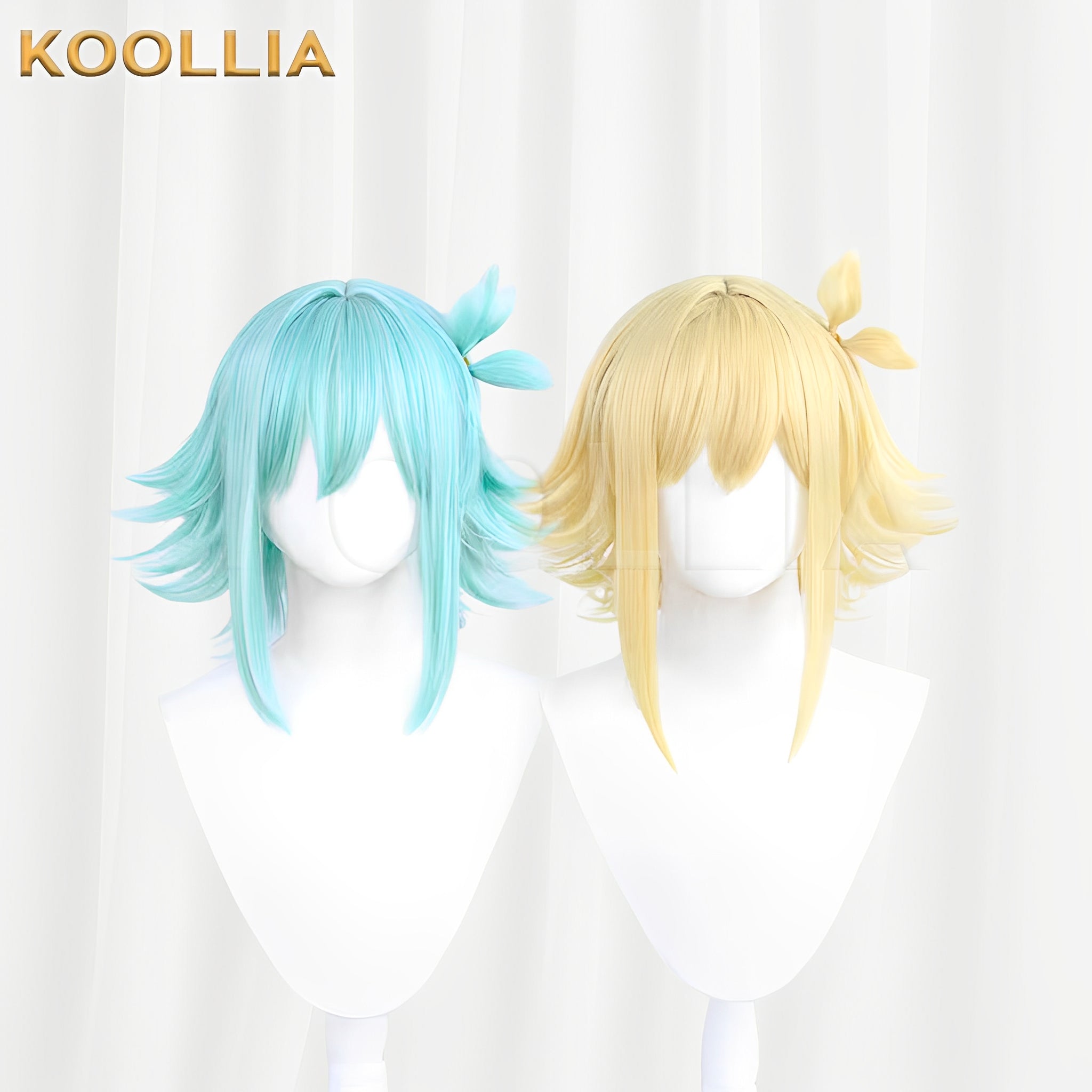 ¡¶OMORI¡·Basil Short Light Green/Yellow Hair Basic Wig