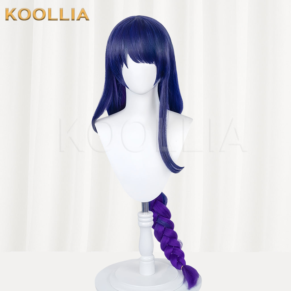Genshin Impact Beelzebul/Raiden Shogun Long Purple Hair Basic Wig