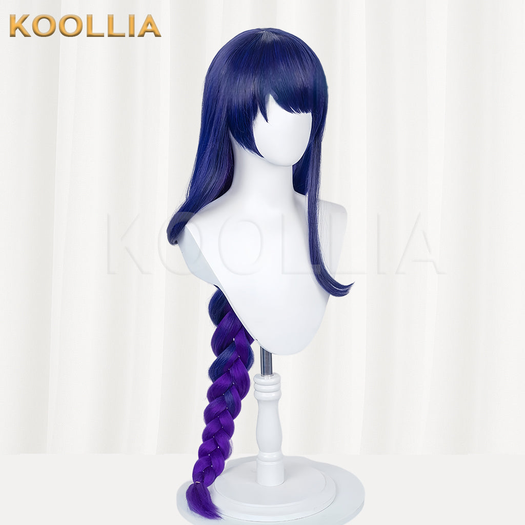 Genshin Impact Beelzebul/Raiden Shogun Long Purple Hair Basic Wig