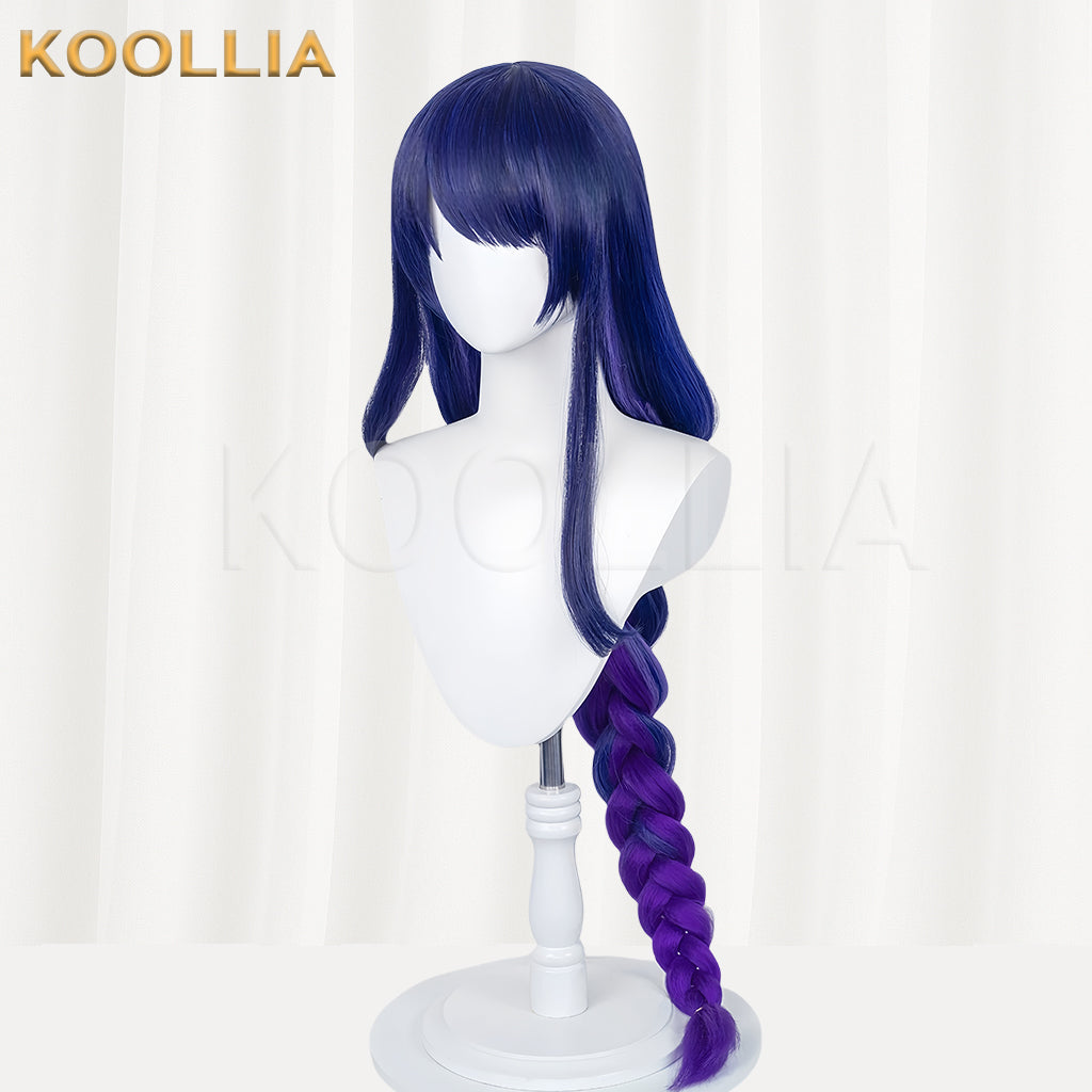Genshin Impact Beelzebul/Raiden Shogun Long Purple Hair Basic Wig