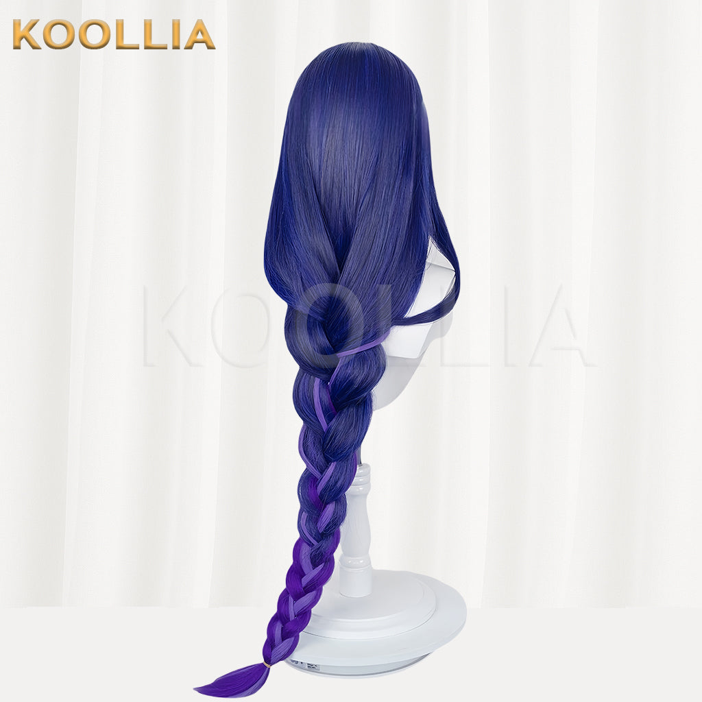 Genshin Impact Beelzebul/Raiden Shogun Long Purple Hair Basic Wig
