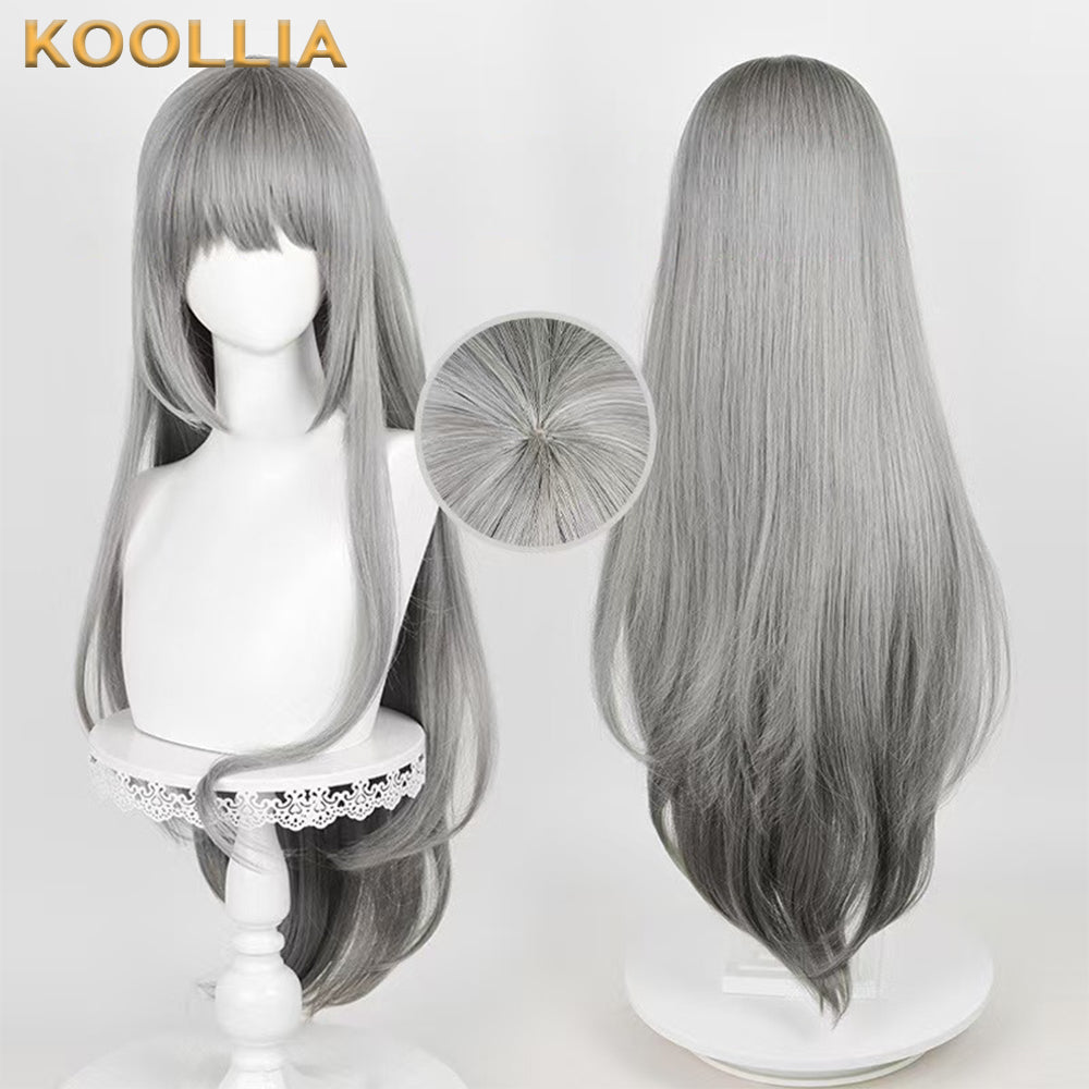 Reverse 1999 Bkornblume Long Grey Hair Basic Wig