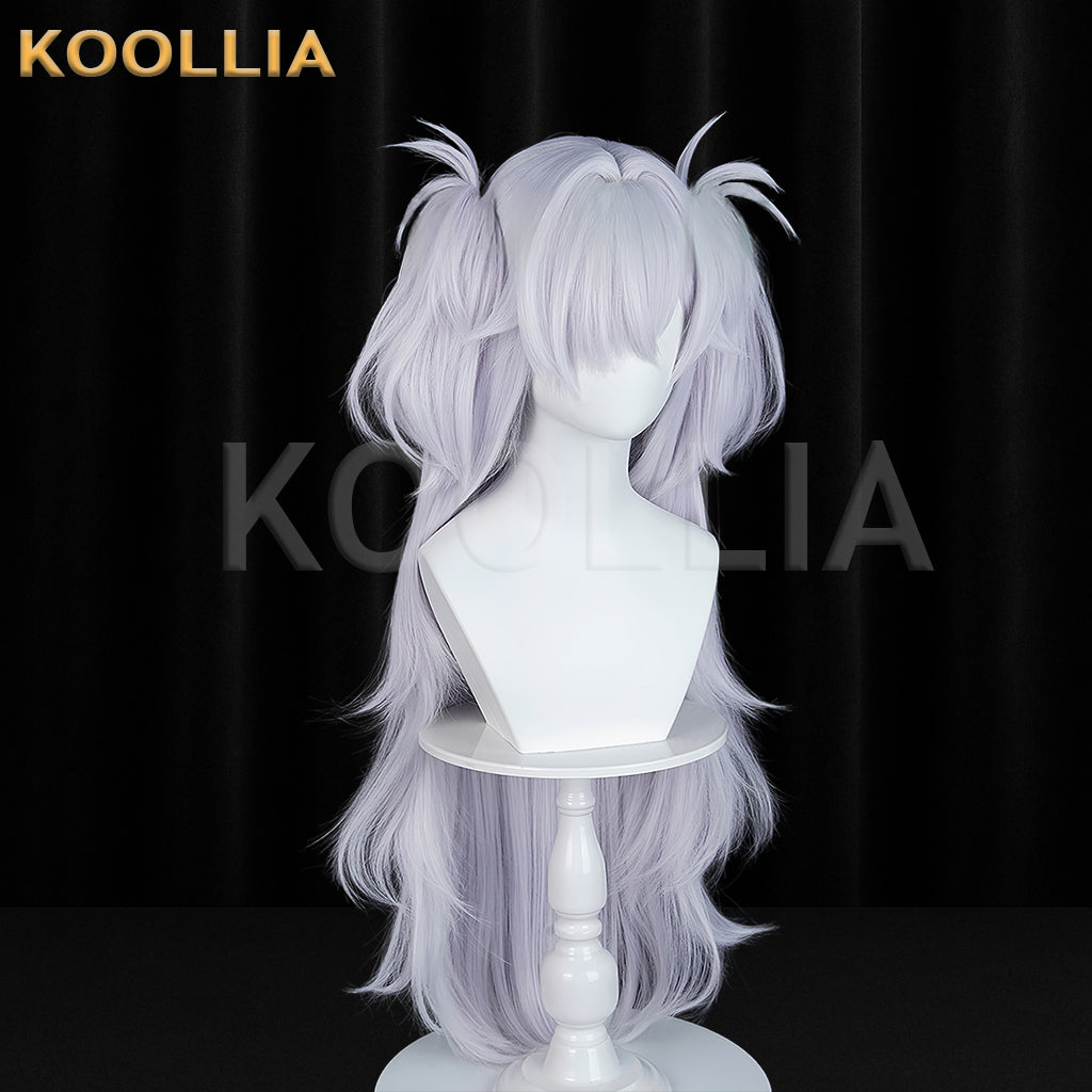 Blue Archive Itagaki Kanoe Long Silver Gray Hair Basic Wig KOOLLIA