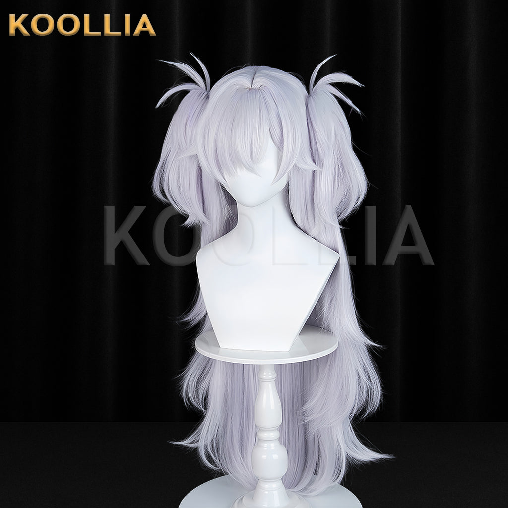 Blue Archive Itagaki Kanoe Long Silver Gray Hair Basic Wig KOOLLIA