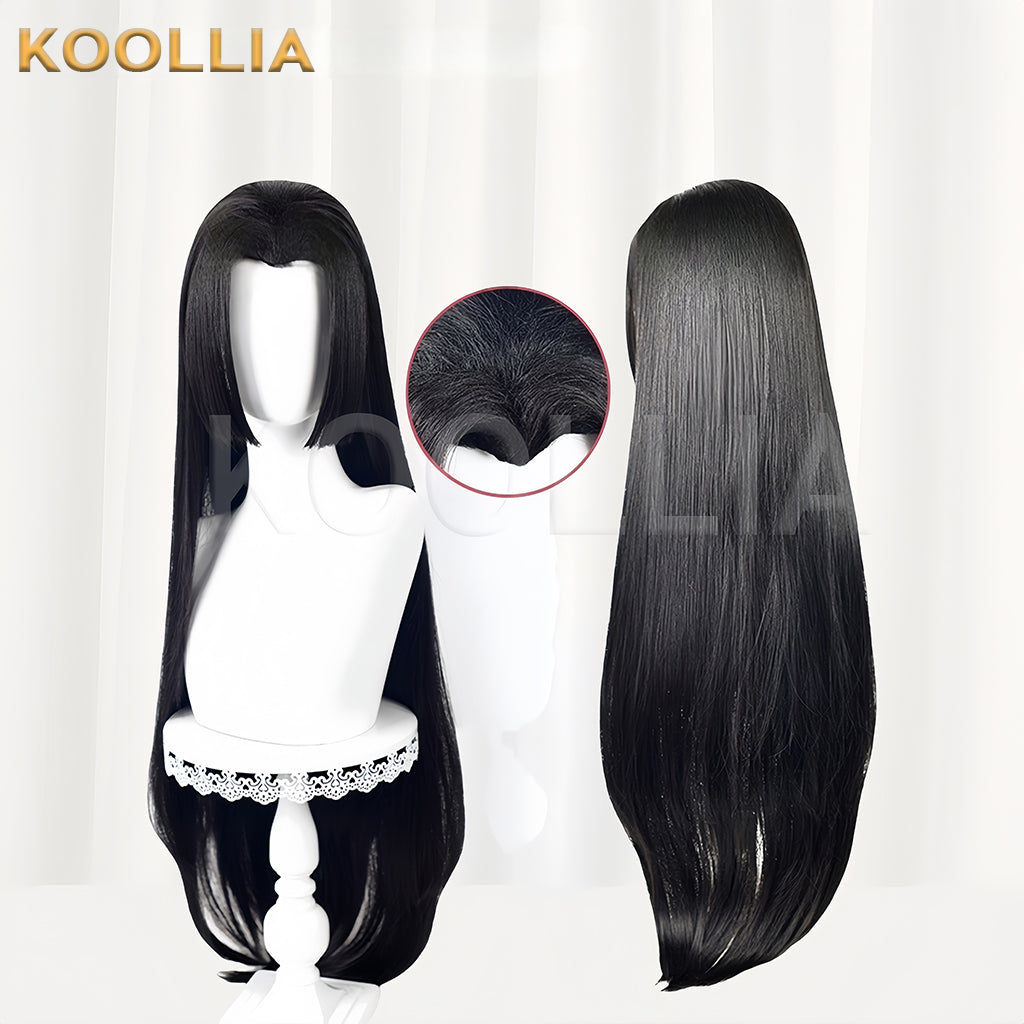 One Piece Boa Hancock Long Black Hair Basic Wig