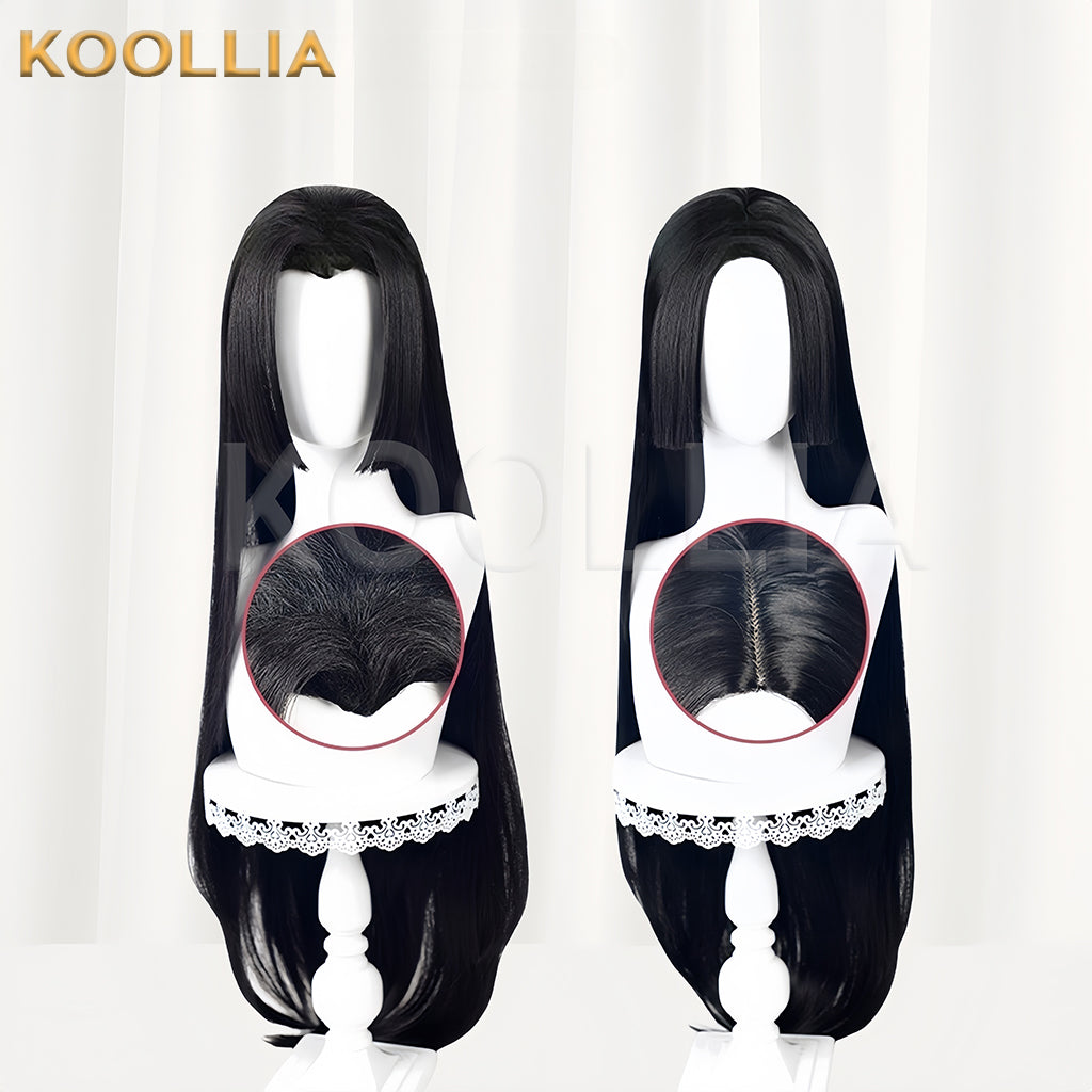 One Piece Boa Hancock Long Black Hair Basic Wig