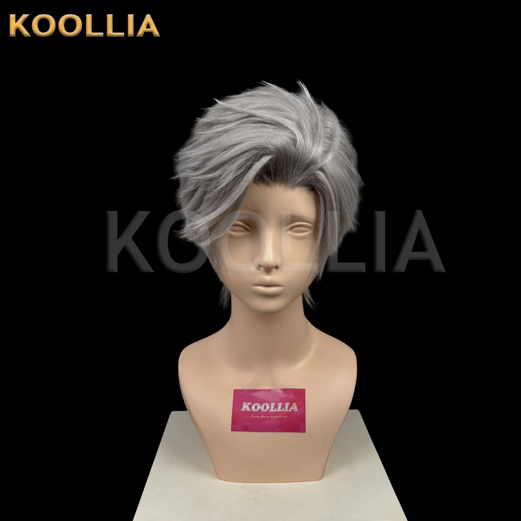 Love and Deepspace Sylus Short Silver Grey Hair Styled Basic Wig
