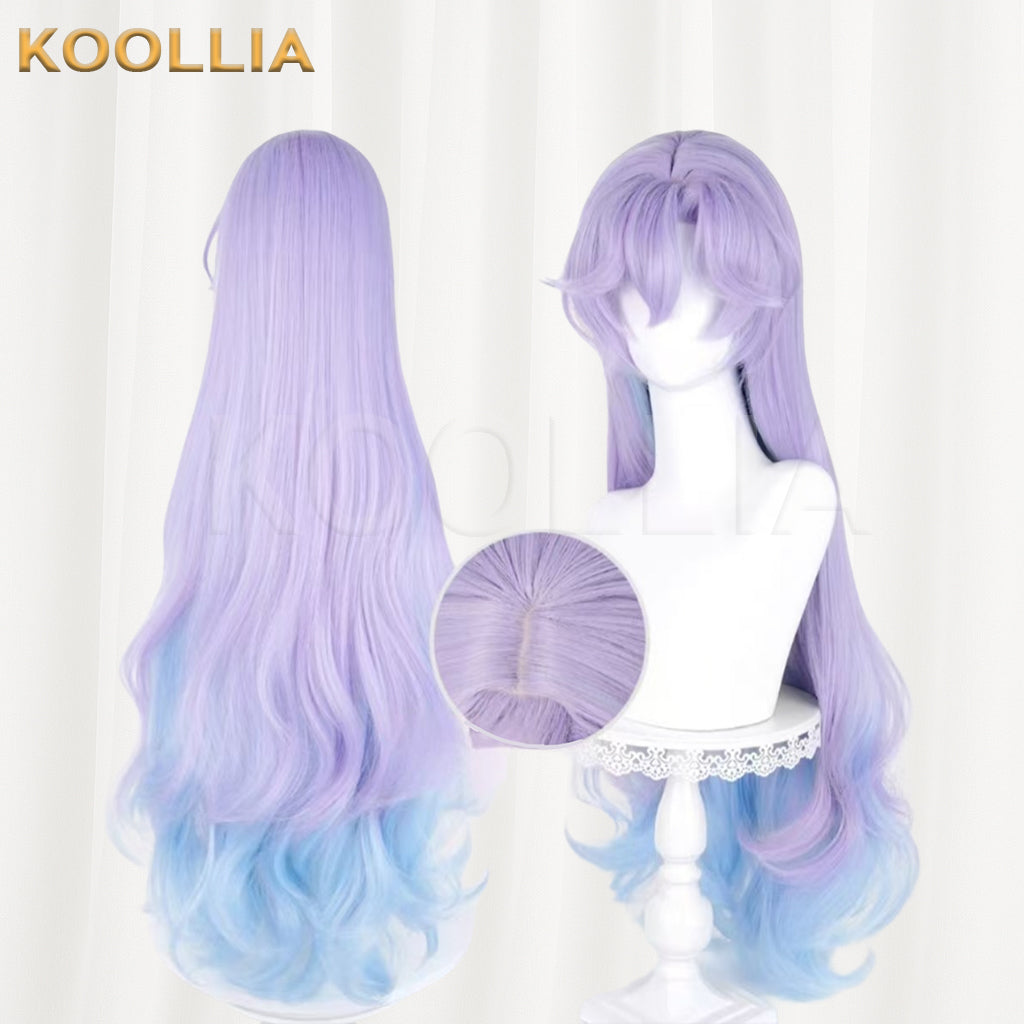 Wuthering Waves Cantarella Long Purple Hair Basic Wig