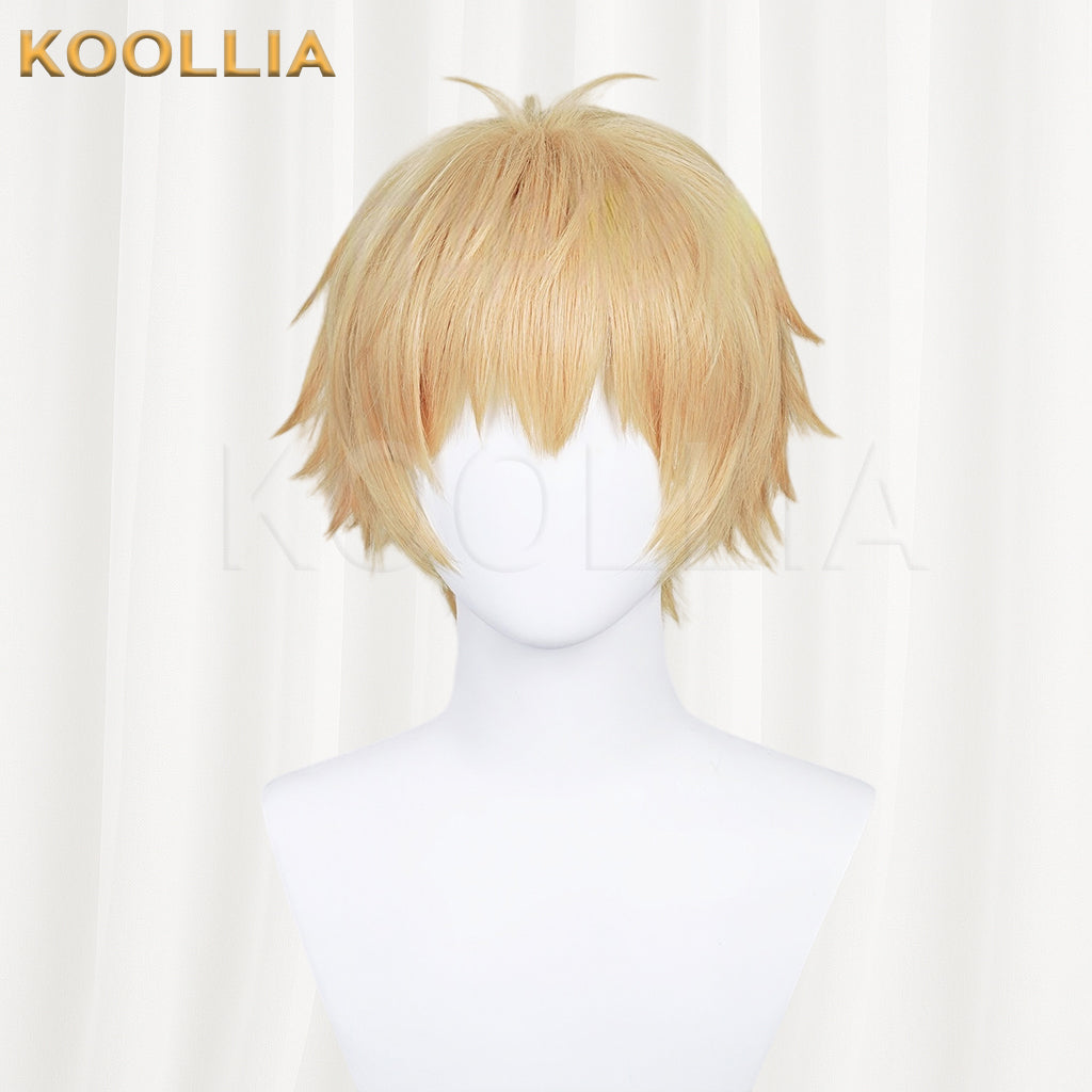 Chainsaw Man Denji Short Golden Hair Basic Wig KOOLLIA