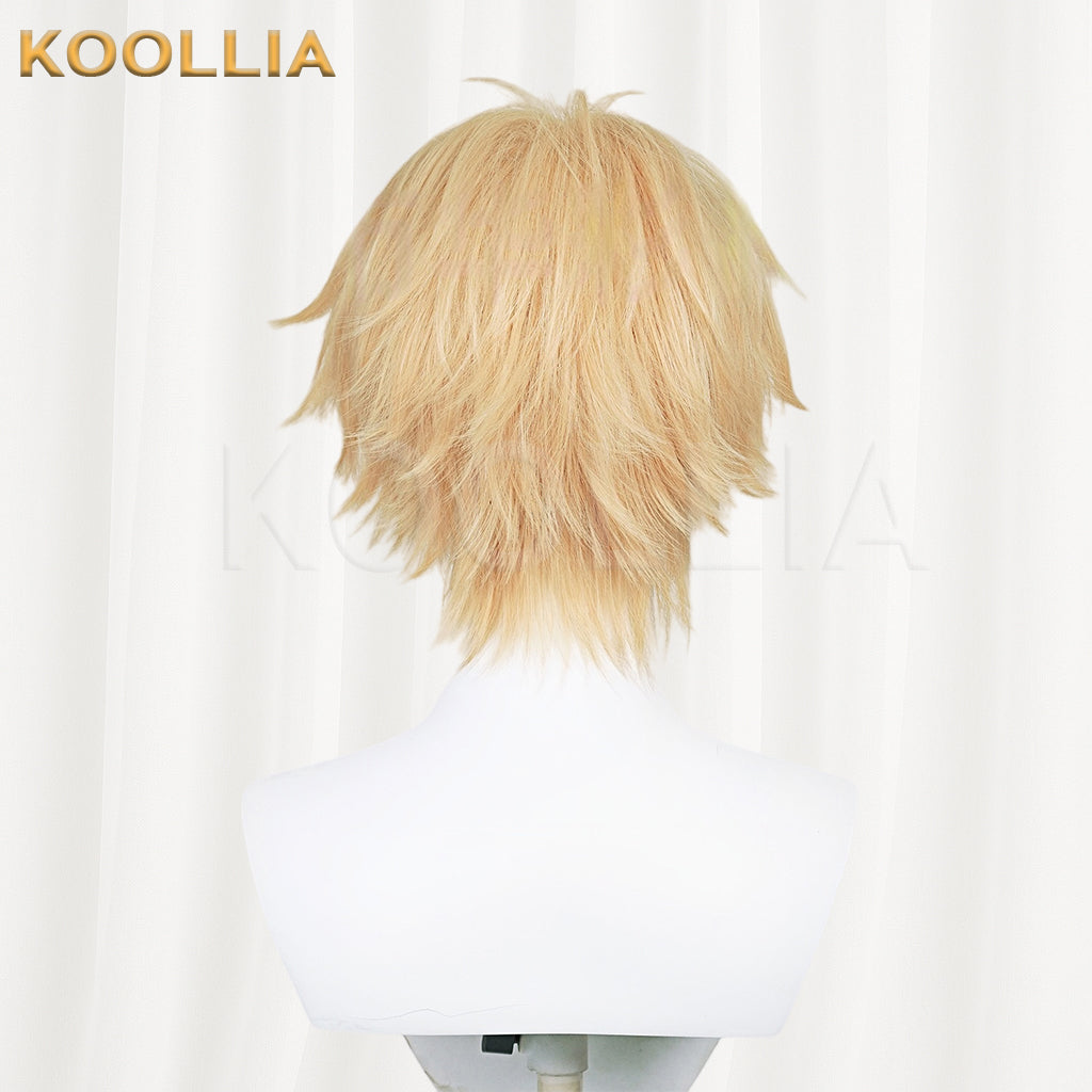 Chainsaw Man Denji Short Golden Hair Basic Wig KOOLLIA