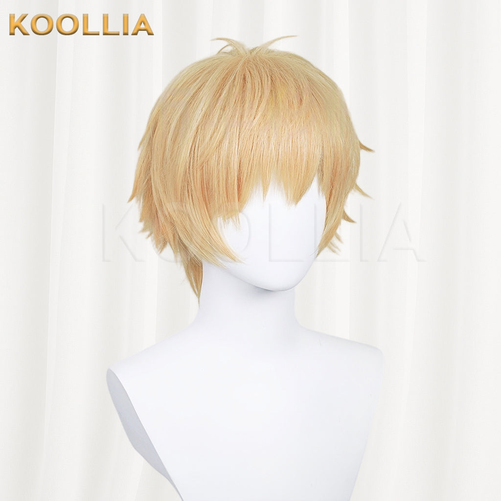 Chainsaw Man Denji Short Golden Hair Basic Wig KOOLLIA