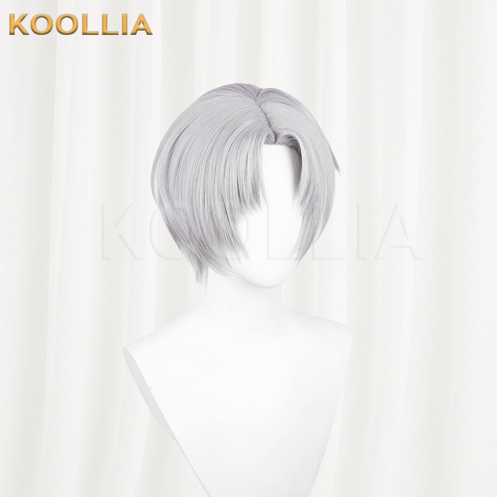 Light and Night Charlie Short Grey Hair Basic Wig