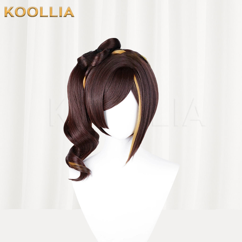 Genshin Impact Chiori Long Brown Hair Basic Wig