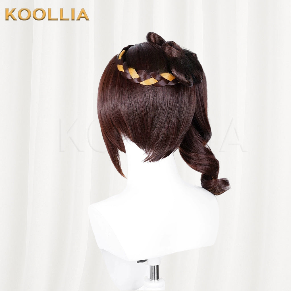 Genshin Impact Chiori Long Brown Hair Basic Wig