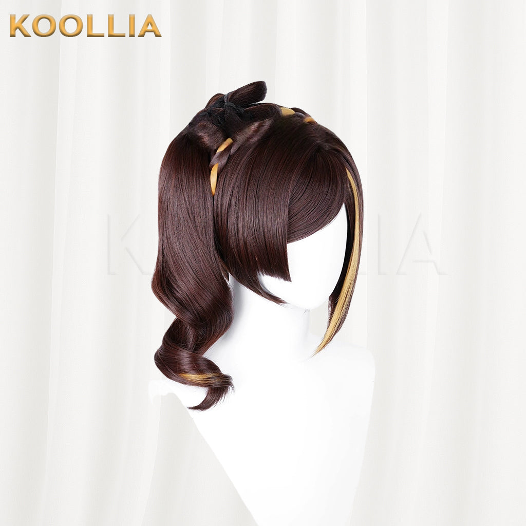 Genshin Impact Chiori Long Brown Hair Basic Wig