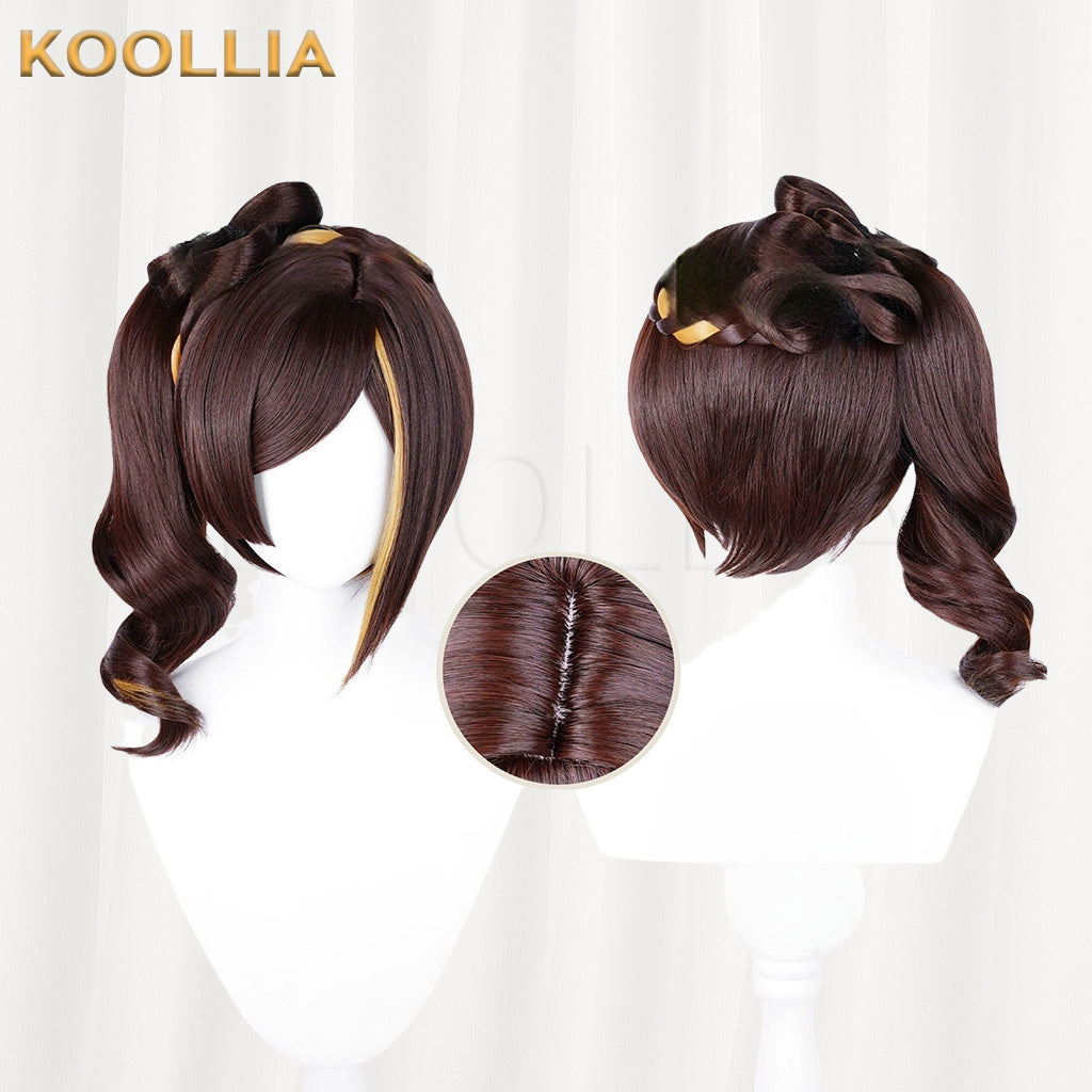 Genshin Impact Chiori Long Brown Hair Basic Wig