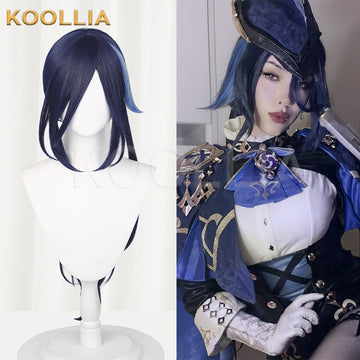 Genshin Impact Clorinde Long Purple Hair Basic Wig - KOOLLIA