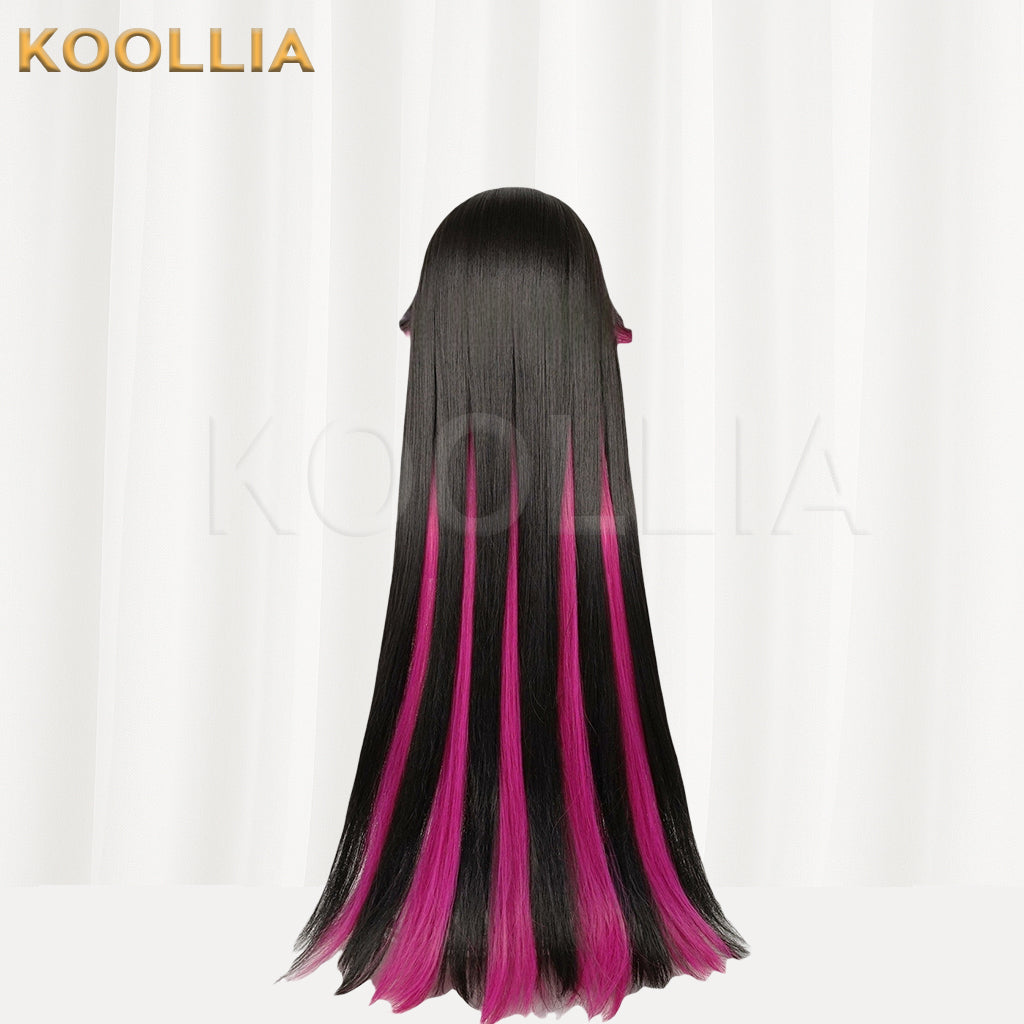 Genshin Impact Columbina Long Mix Hair Peruca Básica