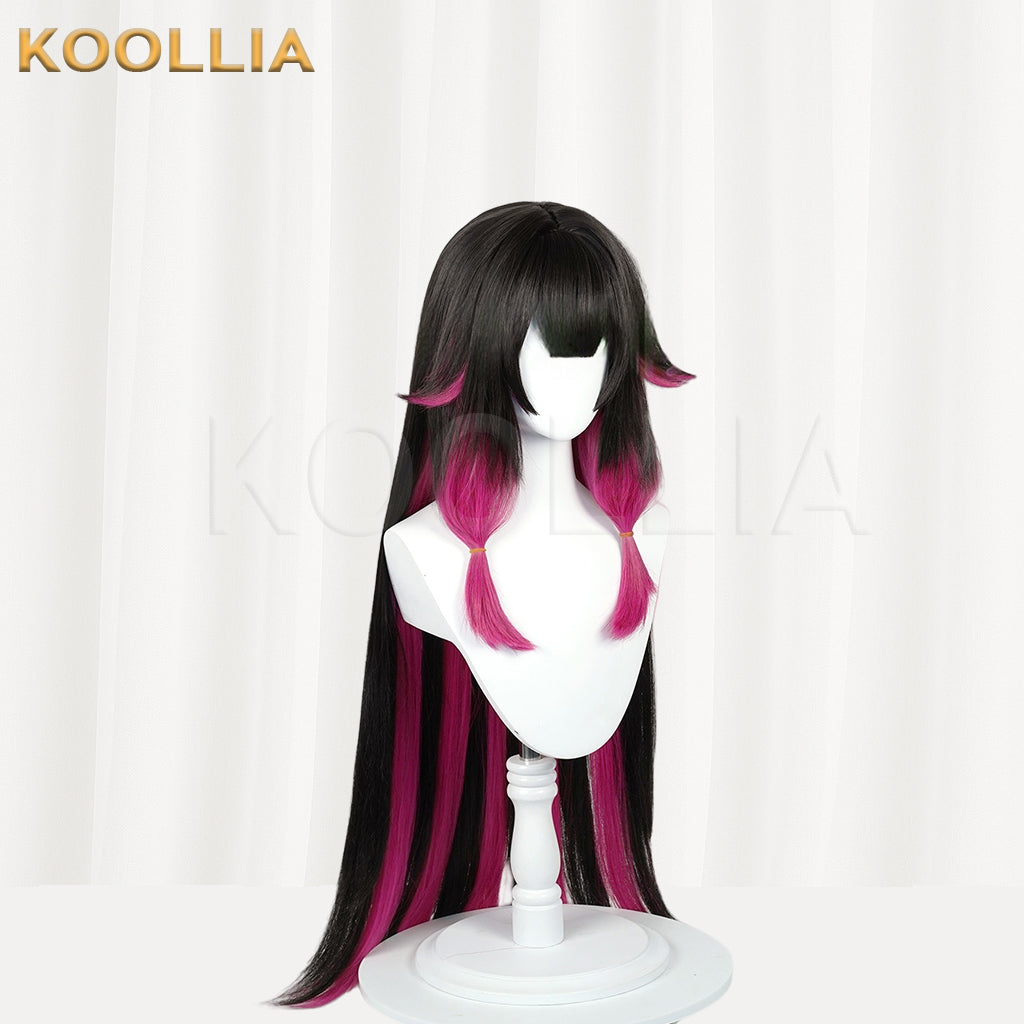 Genshin Impact Columbina Long Mix Hair Peruca Básica