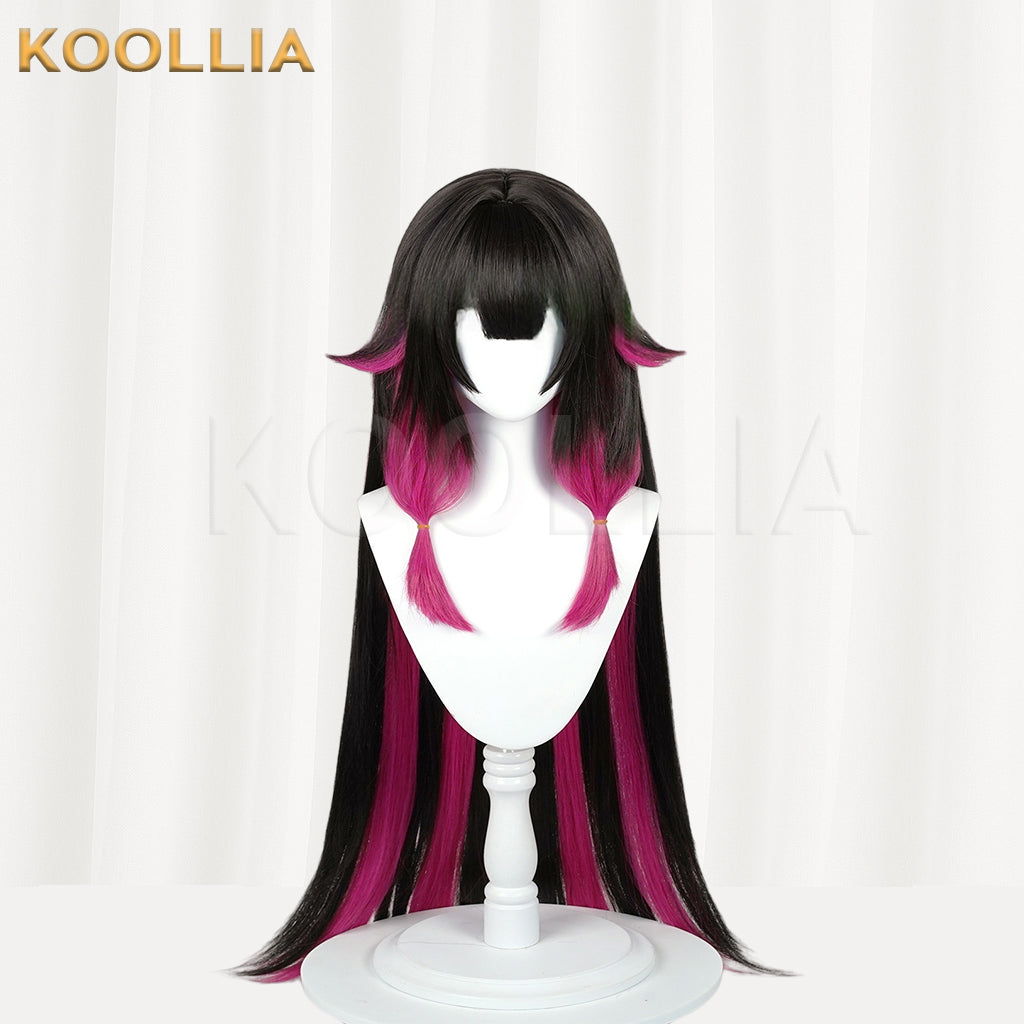 Genshin Impact Columbina Long Mix Hair Peruca Básica