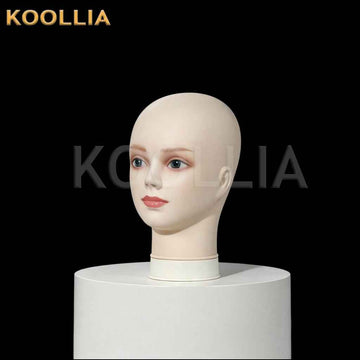 Cosplay head model with pin insertable design, shiny head, small head circumference female head model.