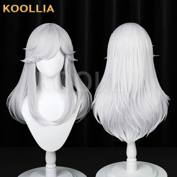 Genshin Impact Cyno Long White Hair Basic Wig - KOOLLIA