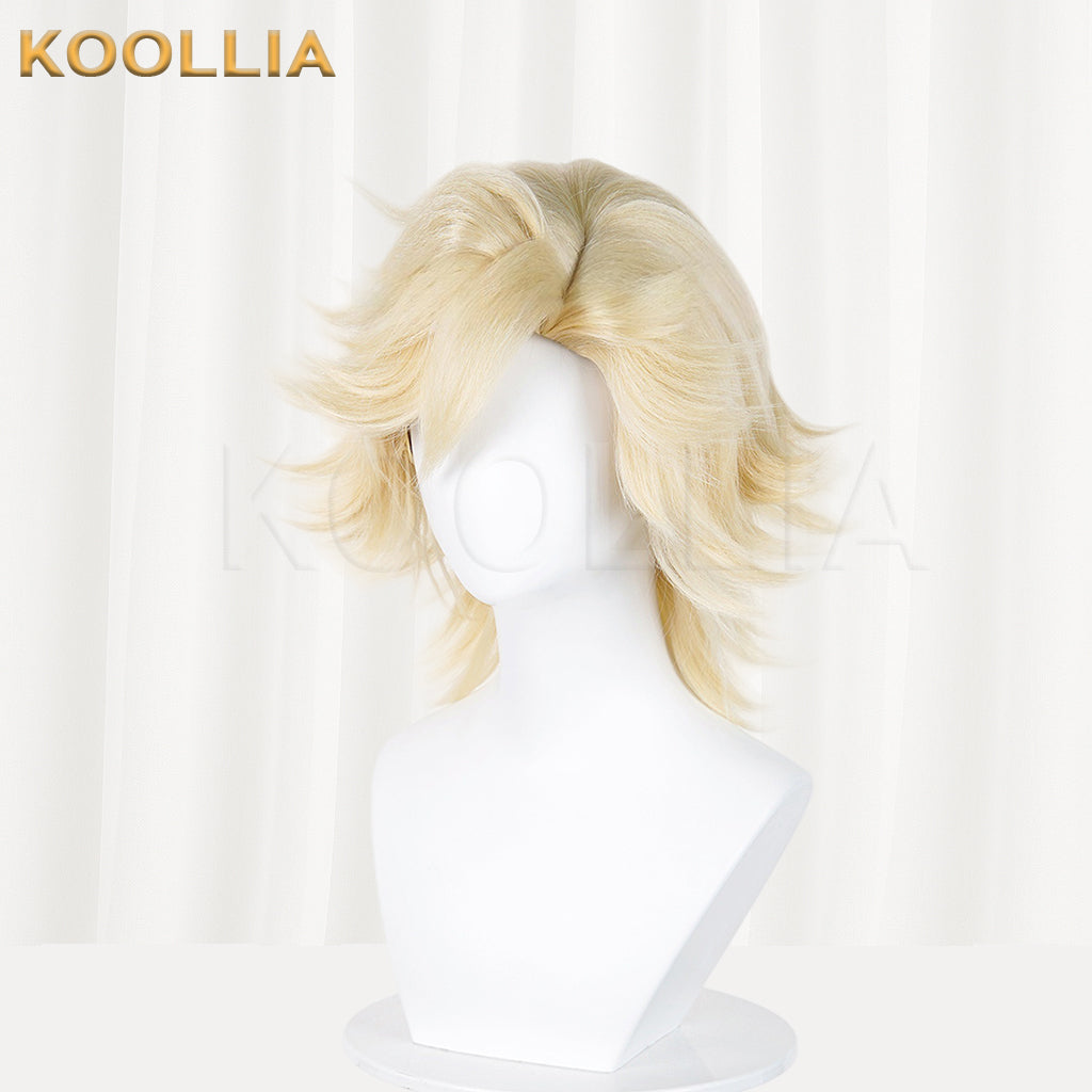 Demon Slayer Douma Short Blonde Hair Basic Wig